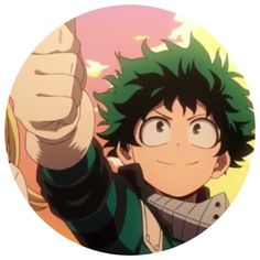 an anime character pointing his finger at the camera