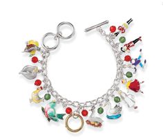 PRICES MAY VARY. Title: SAGEFINDS Enameled Silverplate 12 Days of Christmas Charm Bracelet | Holiday Jewelry Gift for Women | Adjusts to Fit, 7.25” – 8”. Product Type: Departments > Women > Jewelry > Bracelets > Charms & Charm Bracelets > Charm Bracelets > Link Bracelets Charm, Bracelets Charms, Christmas Bracelet, Christmas Charms, Holiday Jewelry, 12 Days Of Christmas, 12 Days, Charm Bracelets, Gift For Women