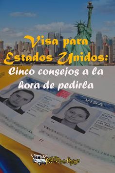 a passport with the statue of liberty in the background and text that reads visa los zindos