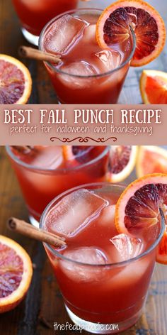 the best fall punch recipe for halloween and thanksgiving