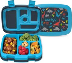 Make lunchtime epic with this dinosaur-themed Bentgo Kids lunch box! 🦕 Perfect for 3-7 year olds, with 5 right-sized compartments to keep foods separate and exciting. Leak-proof design means no more soggy sandwiches! It's drop-proof (because kids), dishwasher safe (because parents), and BPA-free (because health). Watch your picky eater turn into a lunch enthusiast! Ideal for school, picnics, or Jurassic Park marathons. #BentgoKids #DinoLunch #SchoolLunchIdeas Dinosaur Kitchen, Plastic Dinosaur, Bentgo Kids, Toddler Essentials, Portion Sizes, Lunch Containers, Kids Lunchbox, Bento Box Lunch, Dinosaur Kids