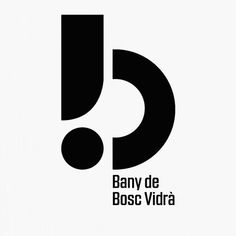 the logo for bany de bosc vidra is shown in black and white