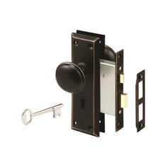 an image of a door handle and latch