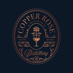 the logo for copper rose winery