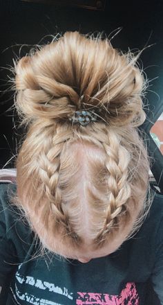 Hairstyles For Athletes, Volleyball Hair Bows, Cute Volleyball Hairstyles