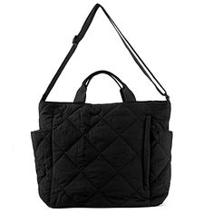 PRICES MAY VARY. ✅【PREMIUM MATERIAL】 The quilted shoulder bag is made of high quality nylon material. The polyester lining is tear-resistant and durable. ✅【LARGE CAPACITY】 Sized about 14.57x11.02x4.72in, this puffy tote bag is roomy to fit your essentials like keys, lipsticks, cellphone, books, etc. Zipper closure design keeps your essentials safe. ✅【PRACTICAL STRUCTURE】 This quilted hobo handbag is designed with1 main compartment, 1 inner slot pocket, 2 outer slot pocket and 1 outer zipped pock Quilted Handbag, Closure Design, Quilted Tote Bags, Hobo Handbag, Quilted Handbags, Lightweight Quilt, Quilted Totes, Quilted Bag, Hobo Handbags