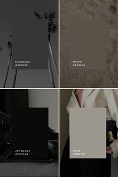 color palette inspiration, brand board colors, color palette ideas, branding color palette, brand identity colors, branding color inspiration Moody Colour Palette, Moody Color Palette, Colour Palette Inspiration, Minimal Color Palette, Color Palette Inspiration, Brand Palette, Dark Color Palette, Instagram Theme Feed, Business Colors