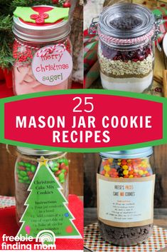 mason jar cookie recipes with the title overlay