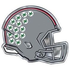 Ohio State Buckeyes Helmet Emblem Ohio State Helmet, Buckeye Leaf, Oregon Ducks Football, Notre Dame Football, Washington Football, Ohio State Football, Car Emblem