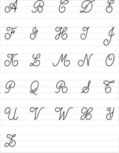 cursive writing practice worksheet with the letters and numbers to be written