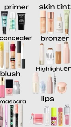 #makeup #mascara #blush #concealer Good Makeup Products For Teens, Teen Makeup Products, Light Makeup Products, Makeup Looks For Teens, Obličejové Masky, Teen Makeup, Preppy Makeup