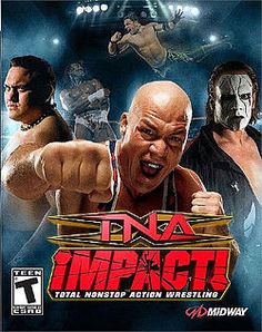 an image of the coverart for nxt impact, featuring two wrestlers and one wrestler