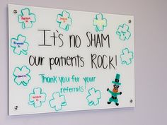 a sign that says it's no sham our patients rock