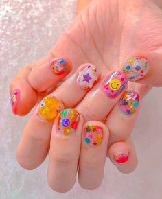 Kidcore Nails, Preppy Stuff, Really Cute Nails, Soft Nails, Nails For Kids, Nail Swag, Kawaii Nails, Dream Nails