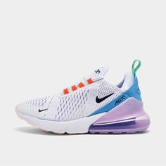 Cute Running Shoes, Womens Nike Air Max 270, Nike Airmax 270, White Nike Shoes, Pretty Shoes Sneakers, Sport Shoes Women