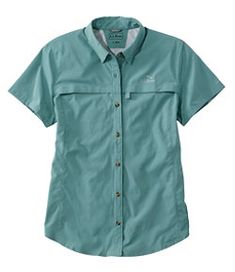 #LLBean: Women's Tropicwear Shirt, Short-Sleeve Fabric Blocks, Wrinkled Clothes, Fishing Outfits, Oxford Shirt, Fishing Shirts, Ll Bean, Uv Rays, L L Bean, Free Clothes