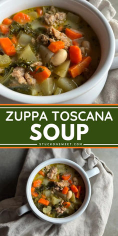 Warm up with this hearty and healthy Zuppa Toscana recipe! This comforting homemade soup is an easy winter recipe perfect for chilly winter days. This Zuppa soup recipe is a cozy meal that everyone will love! Easy Zuppa Toscana Soup, Healthy Zuppa Toscana, Italian Sausage Potatoes, Zuppa Soup, Pasta House, Zuppa Toscana Soup, Toscana Soup