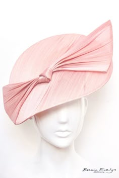 Bonnie Evelyn Millinery » Hats & Headwear Elegant Pink Sinamay Mini Hat, Pink Wide Brim Sinamay Hat, Adjustable Pink Sinamay Hat, Luxury Pink Sinamay Hat, Luxury Hat-style Headpiece For Events, Fascinator Hats Outfit, Kentucky Derby Fascinator