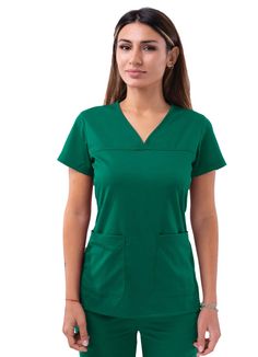 PRICES MAY VARY. PROFESSIONAL: Our PRO Collection Scrub Uniforms Are The Ideal Selection For Any Fashionable Nurse, Dental Assistant, Med & Nursing Students, Doctors, Hospital Workers And All Other Occupations In The Medical Field. With This Collection Experience A Elegant & Presentable Look While Being Comfortable & Equipped For Work! FIT & COMFORT: Offering A Tailored Fit With A Super Soft Stretch Performance Twill Fabric For Ease Of Movement. Experience Elegance And Comfortability With Our So Scrubs For Women, Hospital Workers, Scrubs Uniform, Medical Uniforms, Fashion Mask, Scrub Sets, Princess Seam, Scrub Tops, Hunter Green