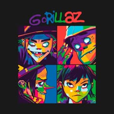 the cover art for gorillaz