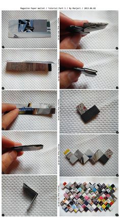 the instructions for how to make an origami pen