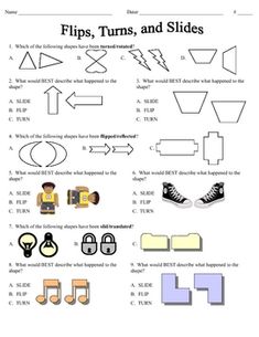 a worksheet with different types of shapes and sizes for kids to use in their classroom