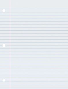 a blank notepad with lines on it