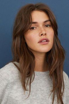 Longbob Hair, Makeup Tip, Brunette Balayage, Trending Hairstyles, Hairstyles With Bangs, Fine Hair, Wavy Hair