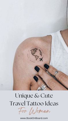 Unique & Cute Travel Tattoo Ideas For Women Travel Tattoo Ideas For Women, World Map Tattoo, Travel Tattoo Ideas, Globe Tattoos, Map Tattoo, Map Tattoos, Explore Tattoo, Tattoo Ideas For Women