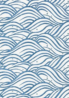 an abstract blue and white background with wavy lines