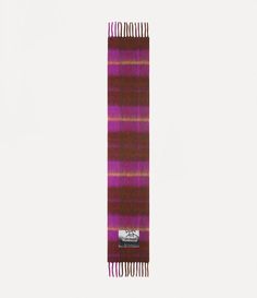 Our scarf is offered in a wool tartan motif this season, which draws inspiration from Scottish Highland regalia. The design receives a chunky-knit finish, complete with tassel-embellished edges and our refreshed woven label, which features an orb motif - synonymous with Vivienne's vision of launching tradition into the future. Vivienne Westwood Punk, Vivienne Westwood Scarf, Dark Orchid, Chunky Scarf, Tartan Scarf, Chunky Scarves, The Vivienne, Designer Scarves, Luxury Silk