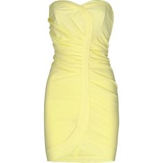 Yellow Ruched Dress Lemon Yellow Dress, Short Yellow Dress, Mini Skirt Dress, Ruched Mini Dress, Spring Summer Dress, Mellow Yellow, Lemon Yellow, Silk Crepe, Ruched Dress