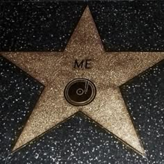 a star on the hollywood walk of fame is seen in this undrecognized image