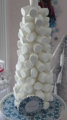 there is a cake made out of marshmallows