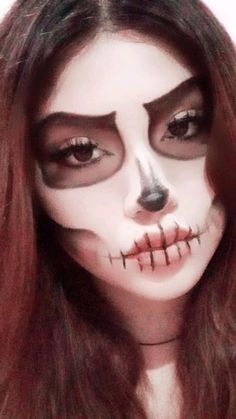 Pretty Skeleton Makeup, Cute Clown Makeup, Makeup Face Charts