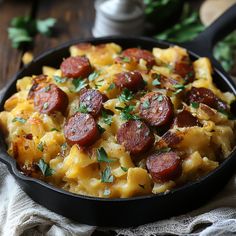 This Cheesy Kielbasa recipe is my go-to for family dinners! It's easy, and cheesy, and the kids can’t get enough of it. I love watching their faces light up when they take the first bite. Definitely a winner in our home! Link in first comment [👇] [👇] #Amazing #usa #sweetmemories #Easyrecipe #recipes