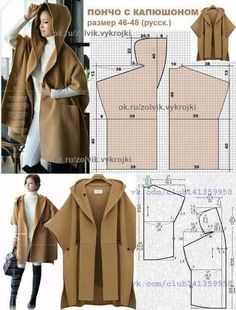 an image of a woman's coat and jacket sewing pattern with instructions to make it