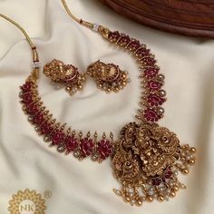 Lakshmi neckpiece with earrings Price - 599/- + freeship