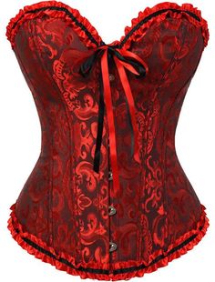 PRICES MAY VARY. Corset top fabric: The corsets for Women is made of 90% Polyester and 10% Spandex. The corset lingerie for women is lace up on back, Plastic boning to support. Corset occasion: The fashion sexy corset top bustier lingerie is widely used in wedding, christmas party, clubbing, cosplay, halloween costume party .vintage renaissance medieval victorian masquerade stage performance,Intimate or naughty occasions. Corset size suggest: Please use our size chart(left size image) according Basque Lingerie, Corset Steampunk, Corset Shapewear, Top Bustier, Steampunk Corset, Plus Size Corset, Bandage Skirt, Strappy Stilettos, Corset Bustier