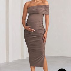 Nwt Maternity Dress Club L London, Dresses Club, Maternity Midi Dress, London Clubs, London Dresses, Size 6 Dress, Maternity Dress, Maternity Dresses, Bodycon Dress