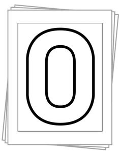 the letter o is shown in black and white