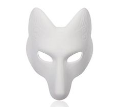 PRICES MAY VARY. Durability Meets Artistry - In a marketplace flooded with generic fox masks, our white fox mask stands out due to its exceptional durability. Made from tear-resistant material, this kitsune mask promises a long lifespan. Its blank and versatile canvas invites users to showcase creativity, making the fox therian mask a treasured choice for both fox cosplay aficionados and artists who are eager to paint, felt, or design their masterpiece, ensuring that each therain mask becomes un Red Fox Therian Mask Ideas, Artic Fox Therian Mask, Diy Fox Costume, White Halloween Mask, Fox Mask Therian, Marble Fox Therian Mask, Fox Costume Diy, Animal Masquerade Mask, Fox Masks