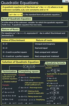 an image of the quadtictical functions in a text book, with instructions to use