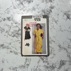 a sewing pattern for a women's robe and dress