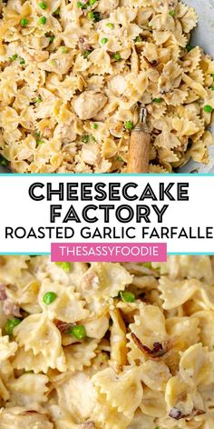 cheesecake factory pasta with peas and parmesan cheese is an easy dinner recipe