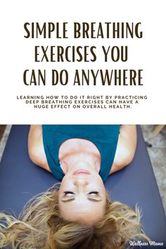 Let’s face it, breath is one of the biggest inputs we put into our bodies. Learning how to do it right by practicing deep breathing exercises (yes, even when the toddler is melting down) can have a huge effect on overall health. Mental Makeover, Body Kindness, Somatic Exercise, Restorative Practices, Functional Health, Bed Workout, Healthy Lungs, Wellness Mama, Reflexology Massage