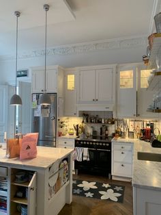 the kitchen is clean and ready for us to use in its new owner's home