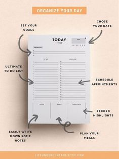 the ultimate guide to organize your day