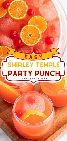 Shirley Temple Party Punch, football party, game day drinks Party Drink Recipes Nonalcoholic, Orange Punch Alcohol, Big Batch Non Alcoholic Drinks For Parties, Big Batch Drinks Non Alcoholic, Large Batch Non Alcoholic Drinks, Groovy Punch Drink, Orange Party Punch Non Alcoholic, Punch Bowl Drinks Non Alcoholic, Orange Non Alcoholic Punch