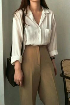 Celana Jogger Wanita, Academia Outfits, Classy Work Outfits, Formal Outfit